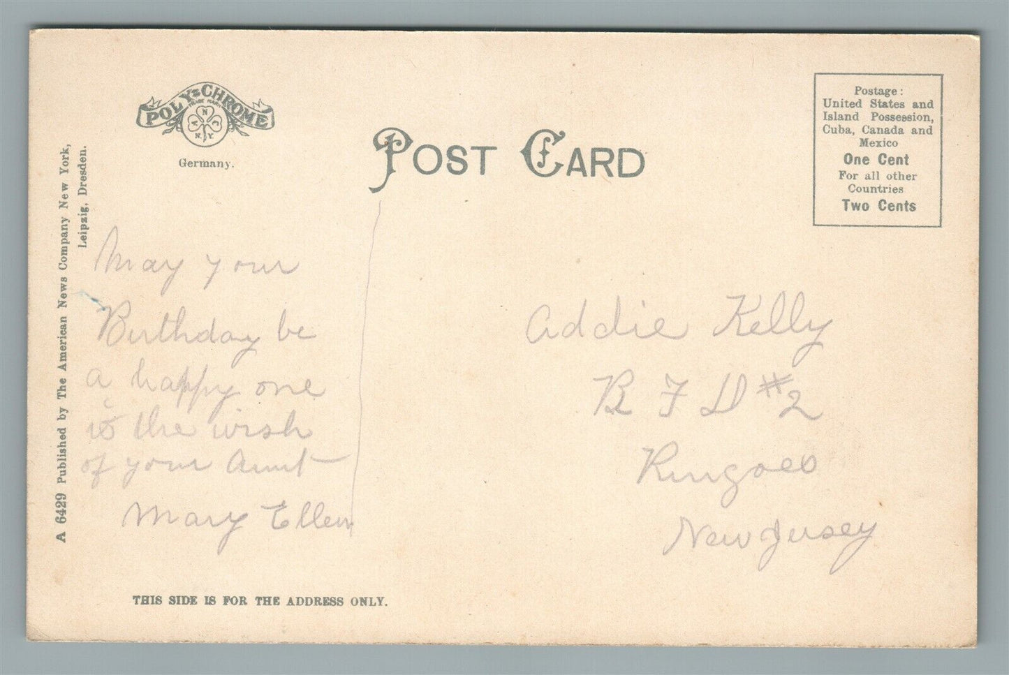 FLEMINGTON NJ MAIN STREET ANTIQUE POSTCARD