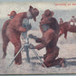 SETTING UP MACHINE GUN WWI ERA ANTIQUE POSTCARD