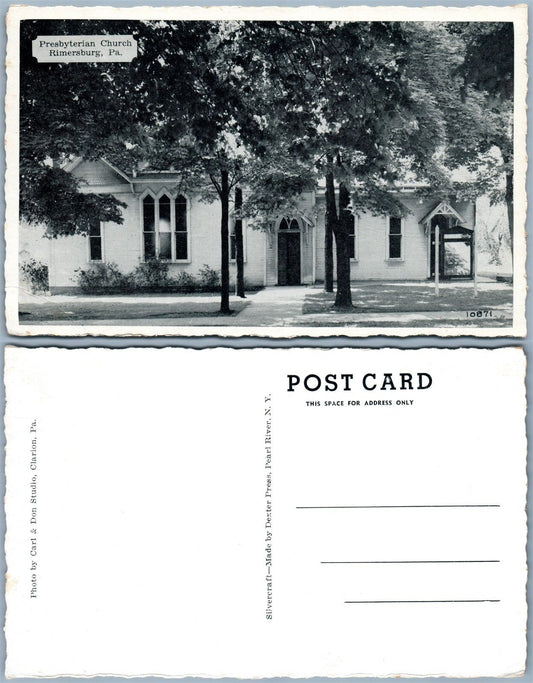 RIMERSBURG PA PRESBYTERIAN CHURCH VINTAGE POSTCARD
