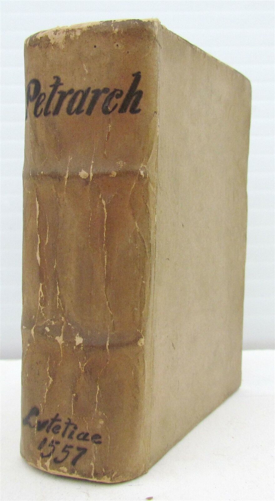 1557 FRANCISCI PETRARCA POETAE antique 16th CENTURY