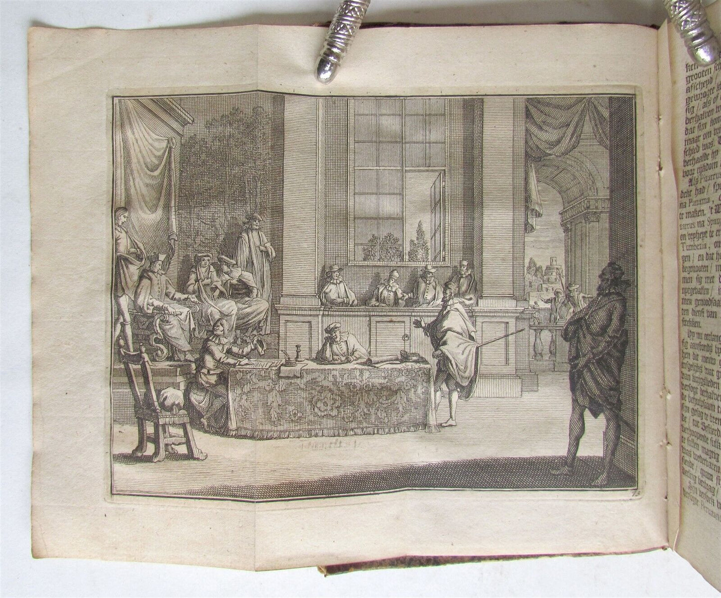 1706 CONQUEST of PERU & PANAMA ILLUSTRATED antique RARE F. Pizarro D. Almagro