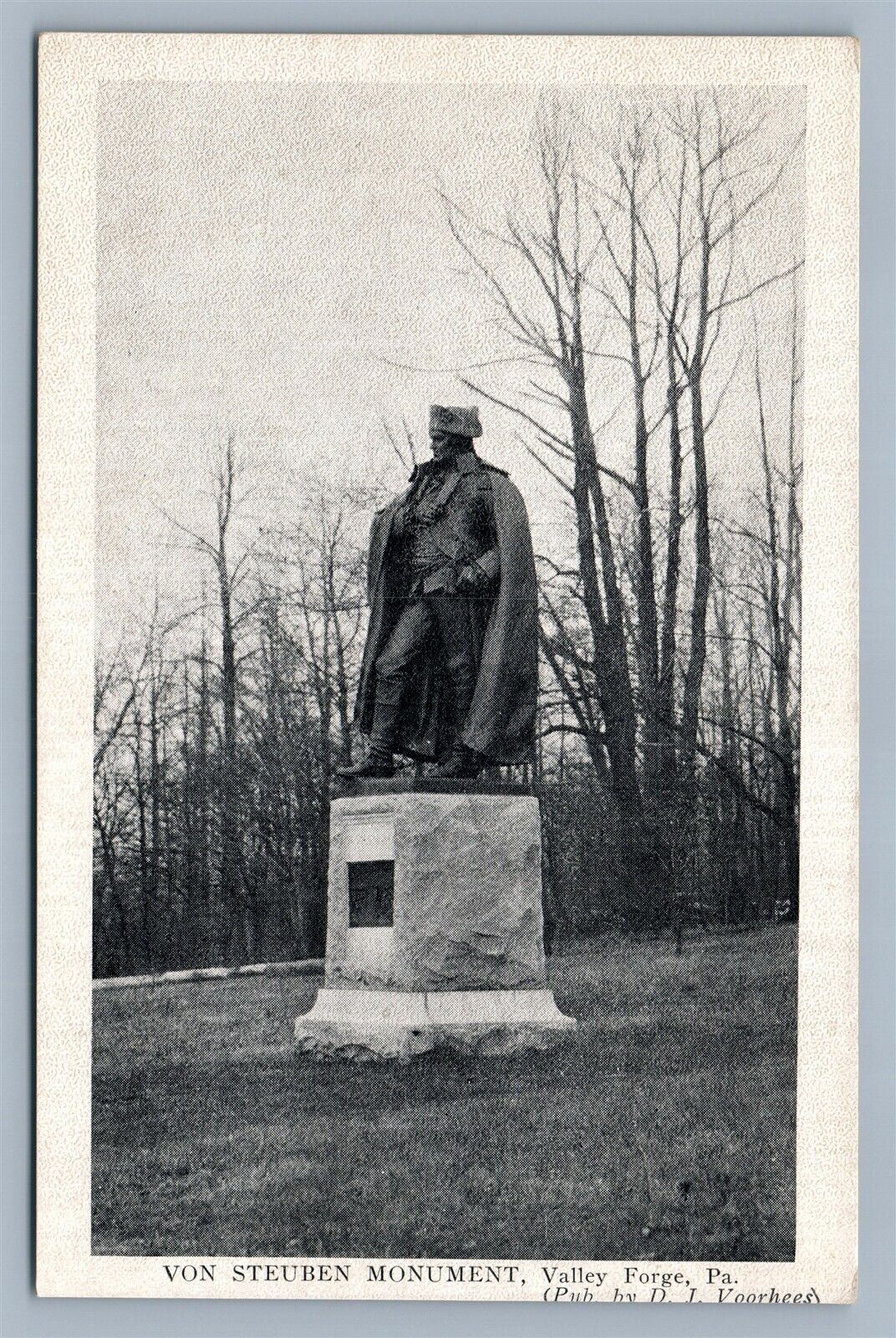 VALLEY FORGE PA VON STEUBEN MONUMENT ANTIQUE POSTCARD