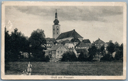 GRUSS AUS PRESSATH GERMANY ANTIQUE POSTCARD