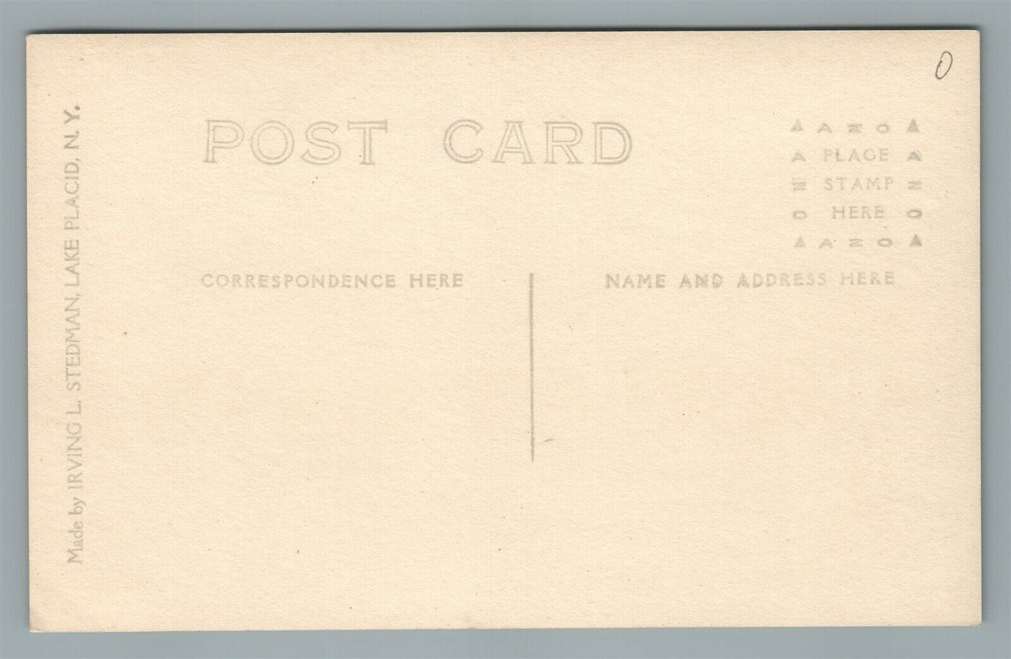 LAKE PLACID NY YACHT CLUB ANTIQUE REAL PHOTO POSTCARD RPPC