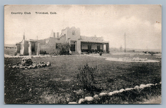 TRINIDAD CO COUNTRY CLUB ANTIQUE POSTCARD