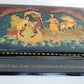 RUSSIAN LACQUER BOX HAND PAINTED VINTAGE SIGNED Soldier & Vasilisa Princess