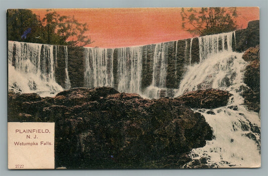 PLAINFIELD NJ WETUMPKA FALLS ANTIQUE POSTCARD