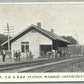 MADISON CT RAILROAD STATION RAILWAY TRAIN DEPOT ANTIQUE POSTCARD