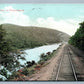 LEHIGH RIVER PA REILROAD TRACKS 1907 ANTIQUE POSTCARD
