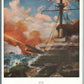 NAVAL BATTLE JAPANESE ANTIQUE POSTCARD