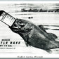 HEAFFORD JUNCTION WI FISHING EXAGGERATED VINTAGE REAL PHOTO PC RPPC BOTTLE BASS