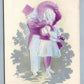 VALENTINE ANTIQUE EMBOSSED POSTCARD VICTORIAN COUPLE