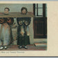 CHINESE MAN & FEMALE PRISONERS ANTIQUE POSTCARD