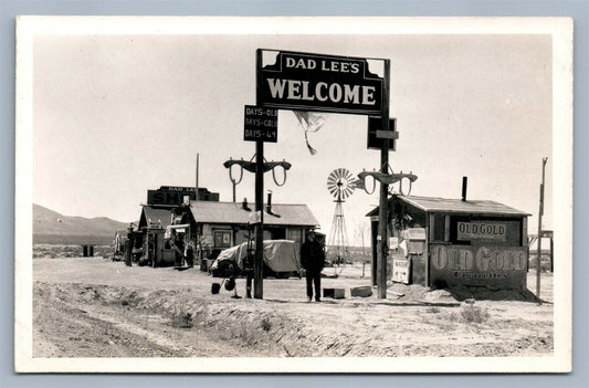 OREANA NV DAD LEE'S HOTEL ANTIQUE REAL PHOTO POSTCARD RPPC