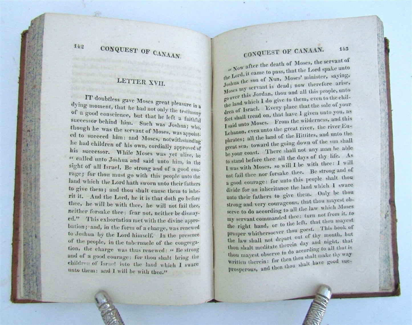 1811 CONQUEST of CANAAN by JOHN MARTIN antique w/ MAP AMERICANA Frankford