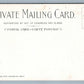 BUFFALO NY ALBRIGHT ART GALLERY PIONEER PRIVATE MAILING CARD ANTIQUE POSTCARD
