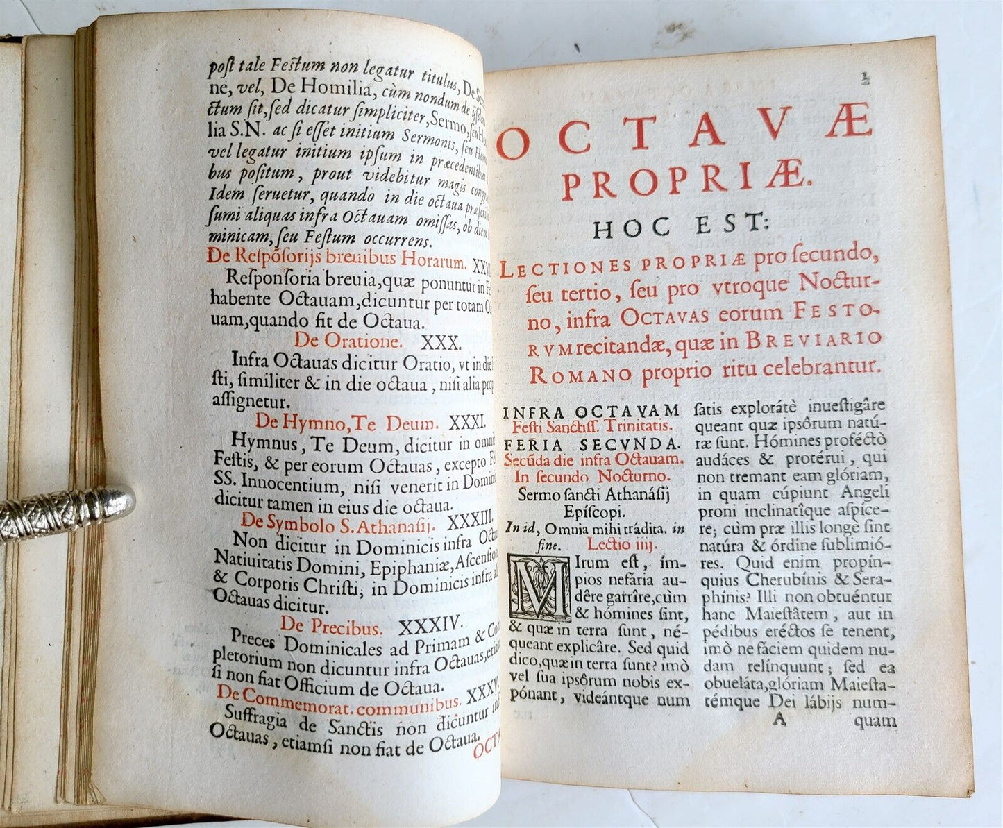 1661 PLANTIN PRESS Octavarium Romanum antique