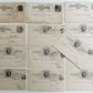 1880s LOT of 13 FAIRFIELD BANK LANCASTER OHIO ANTIQUE STATEMENT CARDS POSTCARDS