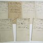 1877 LOT of 7 1st NATIONAL BANK POMEROY OHIO ANTIQUE STATEMENT CARDS POSTCARDS