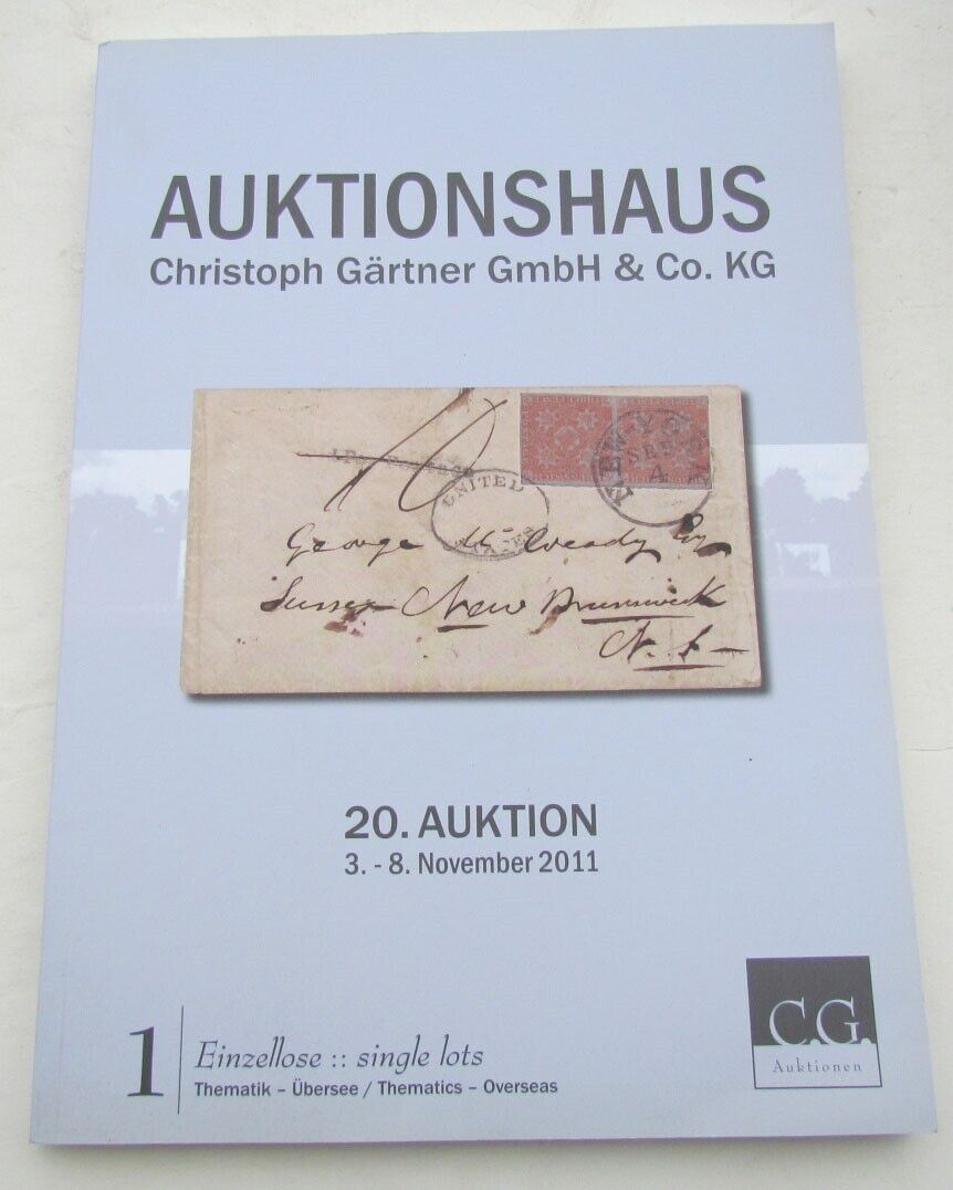 CHRISTOPH GARTNER 2011 GERMAN STAMP AUCTION CATALOG