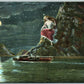 LORELEY MOUNT GERMANY ANTIQUE FANTASY POSTCARD