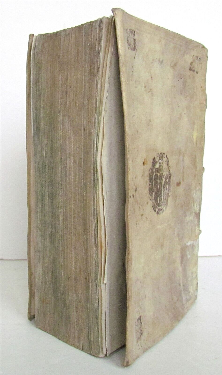 1595 LUIS DE GRANADA POSTILLAS ET HOMILIAS antique VELLUM BINDING 16th century