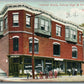 BALTIC CT RODRICK BLOCK CORNER HIGH & RAILROAD STREETS ANTIQUE POSTCARD