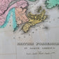 1822 MAP of CANADA & BRITISH POSESSIONS in NORTH AMERICA GEOGRAPHICAL antique