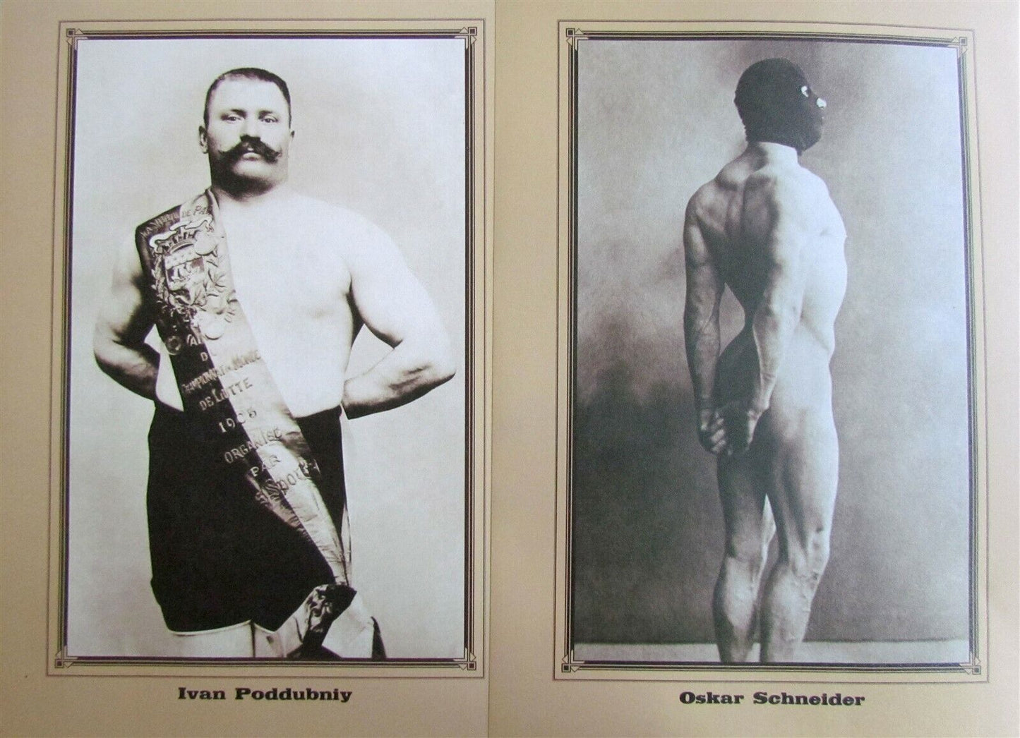 RUSSIAN early 20th CENTURY WRESTLERS SET of 16 POSTERS gay interest