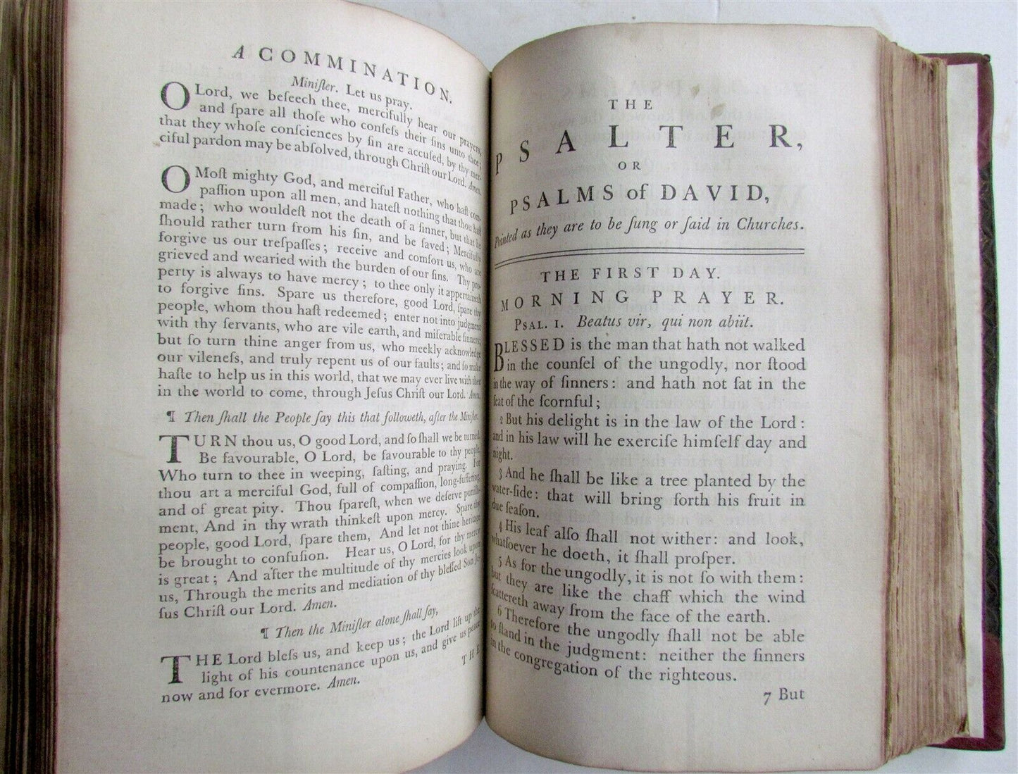 1762 Book of Common Prayer PRINTED by John Baskerville antique in ENGLISH