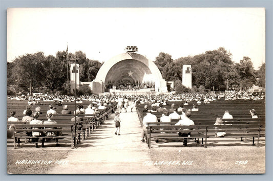 MILWAUKEE WI WASHINGTON PARK VINTAGE REAL PHOTO POSTCARD RPPC