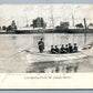 ST.JOSEPH RIVER MI LIFE SAVING CREW ANTIQUE POSTCARD