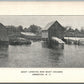 ABSECON NJ BOAT LANDING ANTIQUE POSTCARD