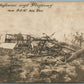 EARLY AVIATION 1916 AIRPLANE CRUSH GERMAN ANTIQUE REAL PHOTO POSTCARD