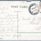 AKRON OH POST OFFICE ANTIQUE 1909 POSTCARD w/ CORK CANCEL