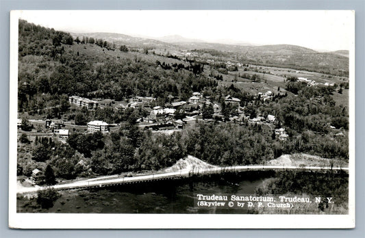 TRUDEAU SANATORIUM NY VINTAGE REAL PHOTO POSTCARD RPPC