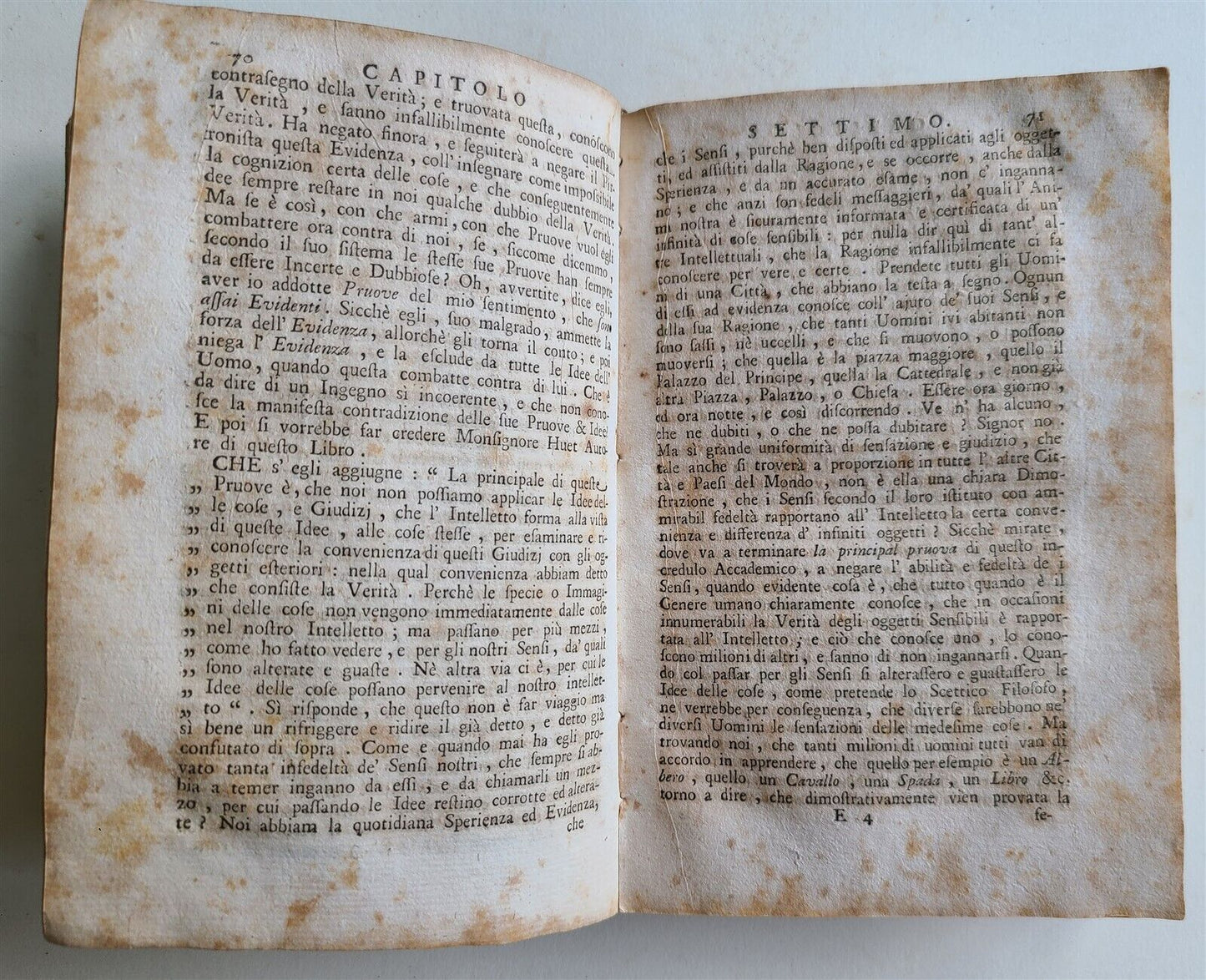 1752 Pyrrhonism refuted TRATTATO by LODOVICO MURATORI antique VELLUM BOUND