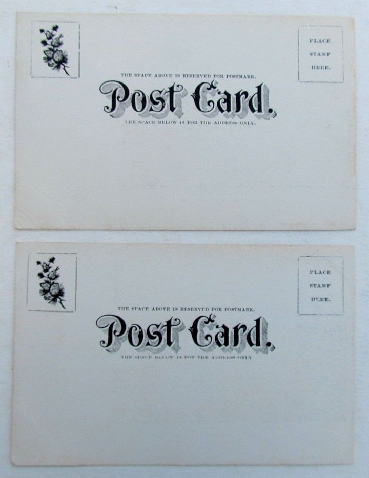 LOT OF 2 VINTAGE UNDIVIDED POSTCARDS - BEAR ISLAND & SHIP HARBOR MAINE