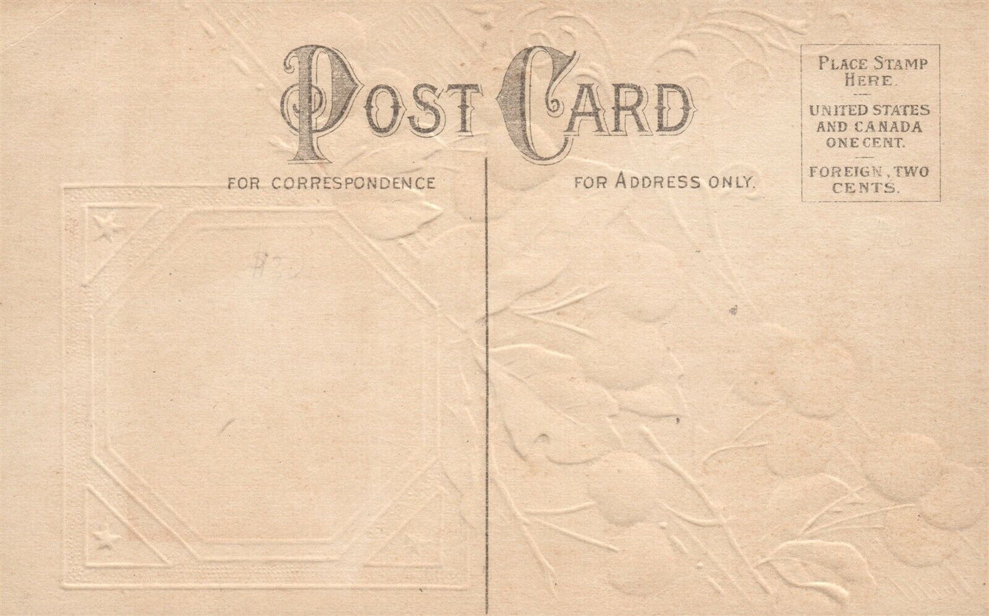 WASHINGTON FATHER OF HIS COUNTRY EMBOSSED ANTIQUE PATRIOTIC POSTCARD