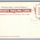 PHILADELPHIA PA ATLANTIC CITY HERALDIC ANTIQUE POSTCARD R.TUCK PRIVATE MAILING