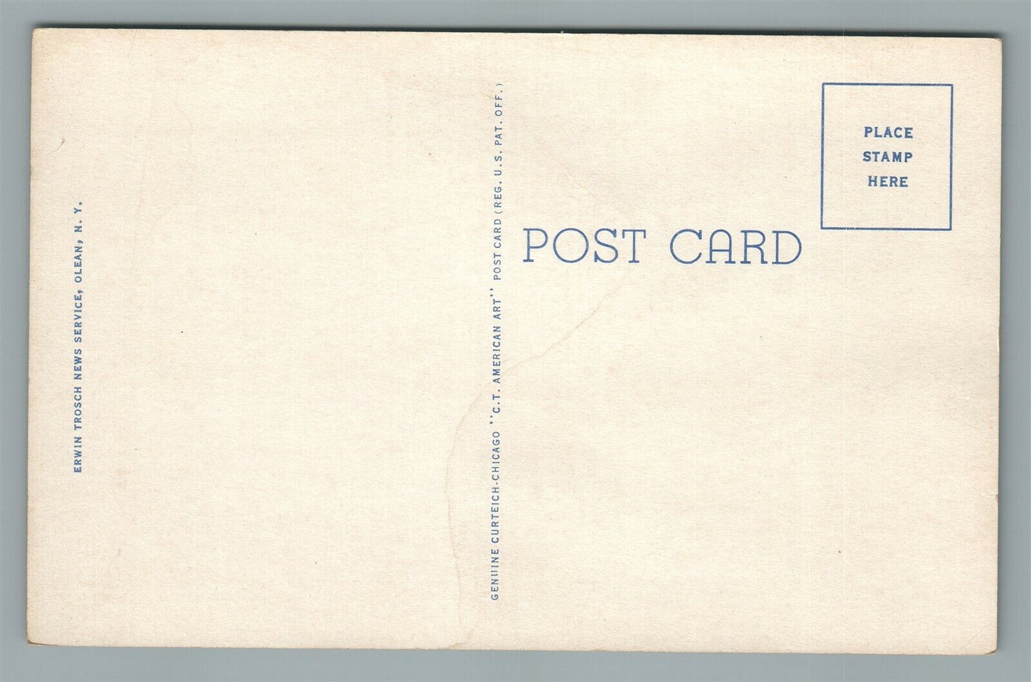 WELLSVILLE NY DAVID HOWE LIBRARY VINTAGE POSTCARD