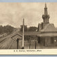 WOLLASTON MA RAILROAD STATION ANTIQUE POSTCARD RAILWAY DEPOT