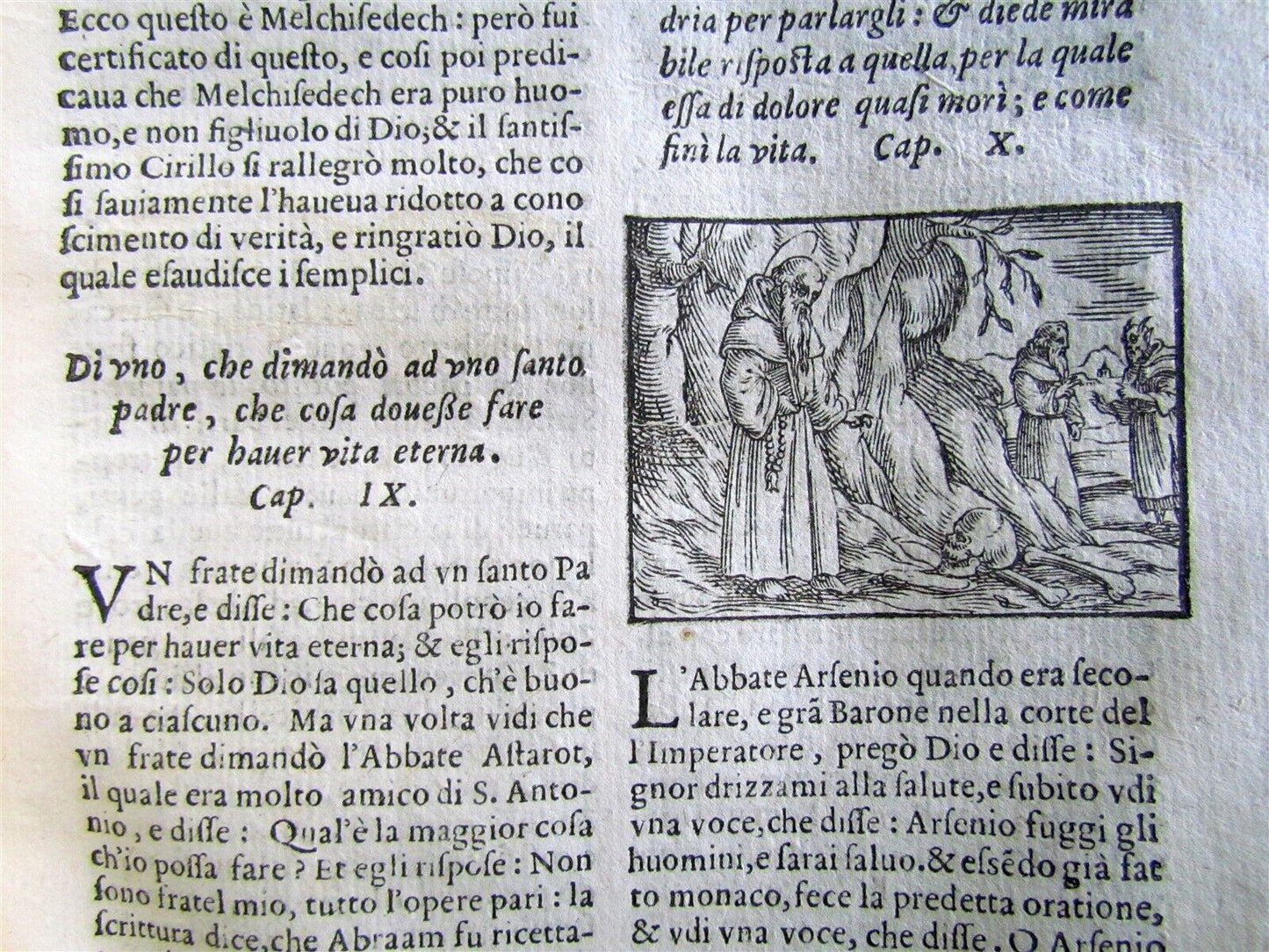 1597 ILLUSTRATED Le Vite de' Santi Padri Insieme Col Prato antique vellum RARE