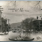 GRANVILLE N.Y. IS NOT A DRY TOWN ANTIQUE PHOTOMONTAGE REAL PHOTO RPPC FISHING
