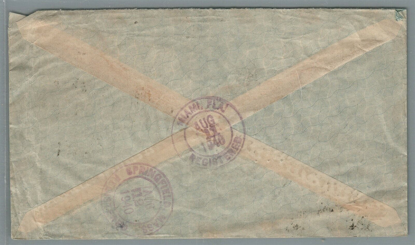 BRAZIL to USA 1940 VINTAGE COVER w/ STAMPS