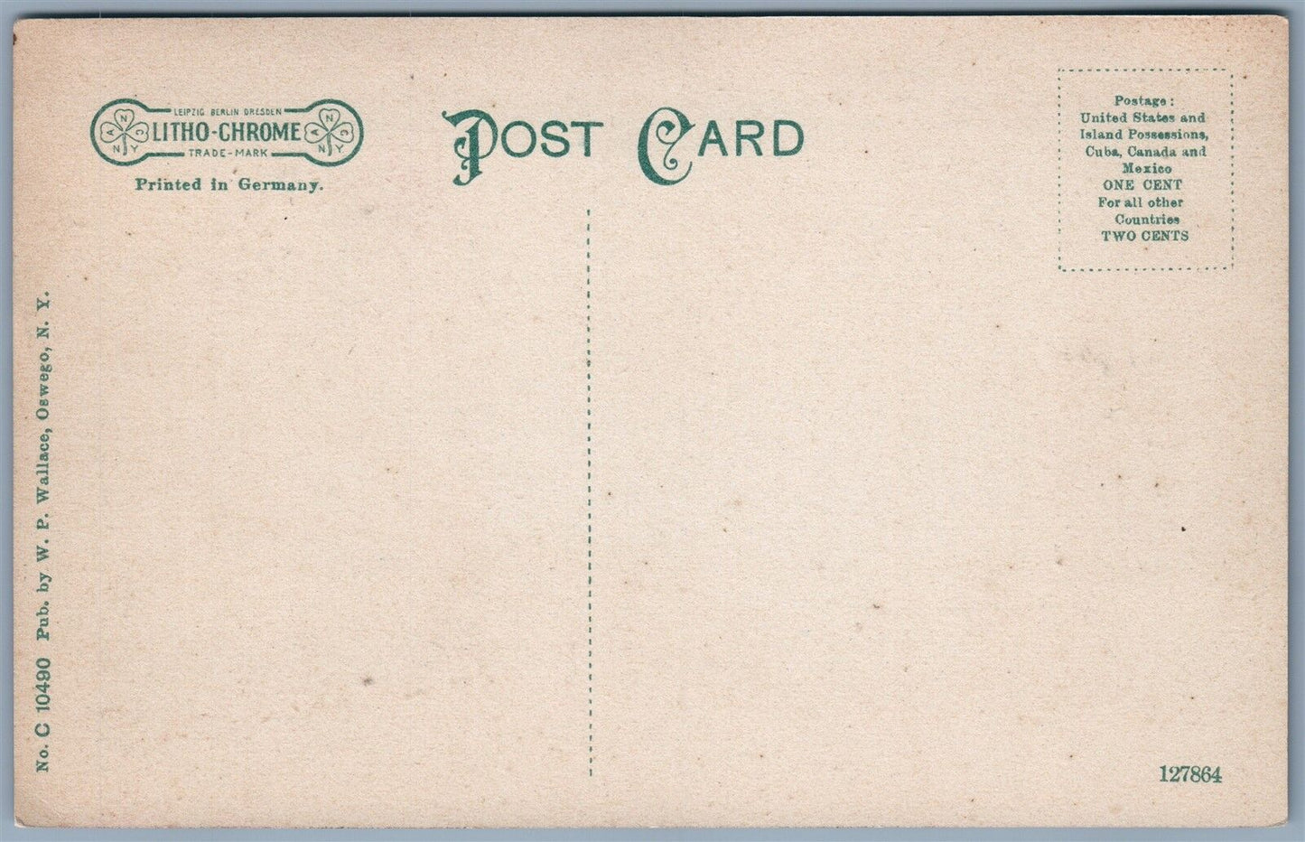 OSWEGO NY EAST BRIDGE STREET ANTIQUE POSTCARD