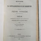 1883 TYPHOIDE FEVER TREATISE LA FIEVRE TYPHOIDE Paul Didion antique in FRENCH