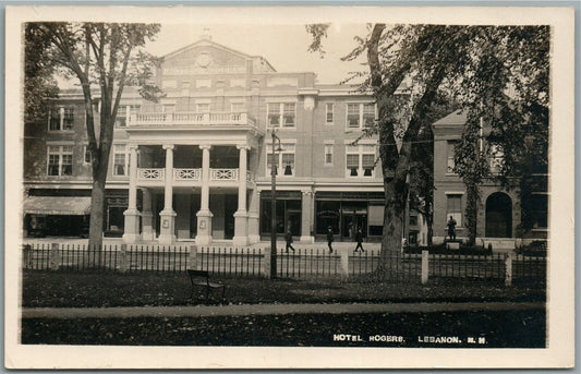 LEBANON NH HOTEL ROGERS VINTAGE REAL PHOTO POSTCARD RPPC