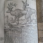 1598 COSMOGRAPHY by Sebastian Munster antique ILLUSTRATED original binding RARE