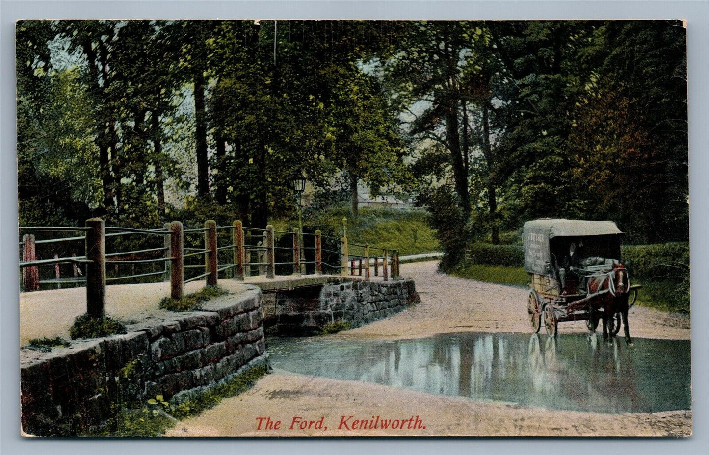 KENILWORTH ENGLAND THE FORD ANTIQUE POSTCARD